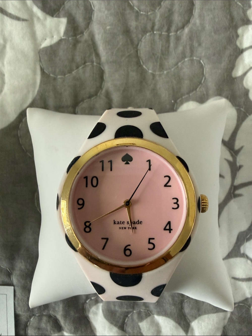 kate spade Pink Dial Black Polka Dot Ladies Watch